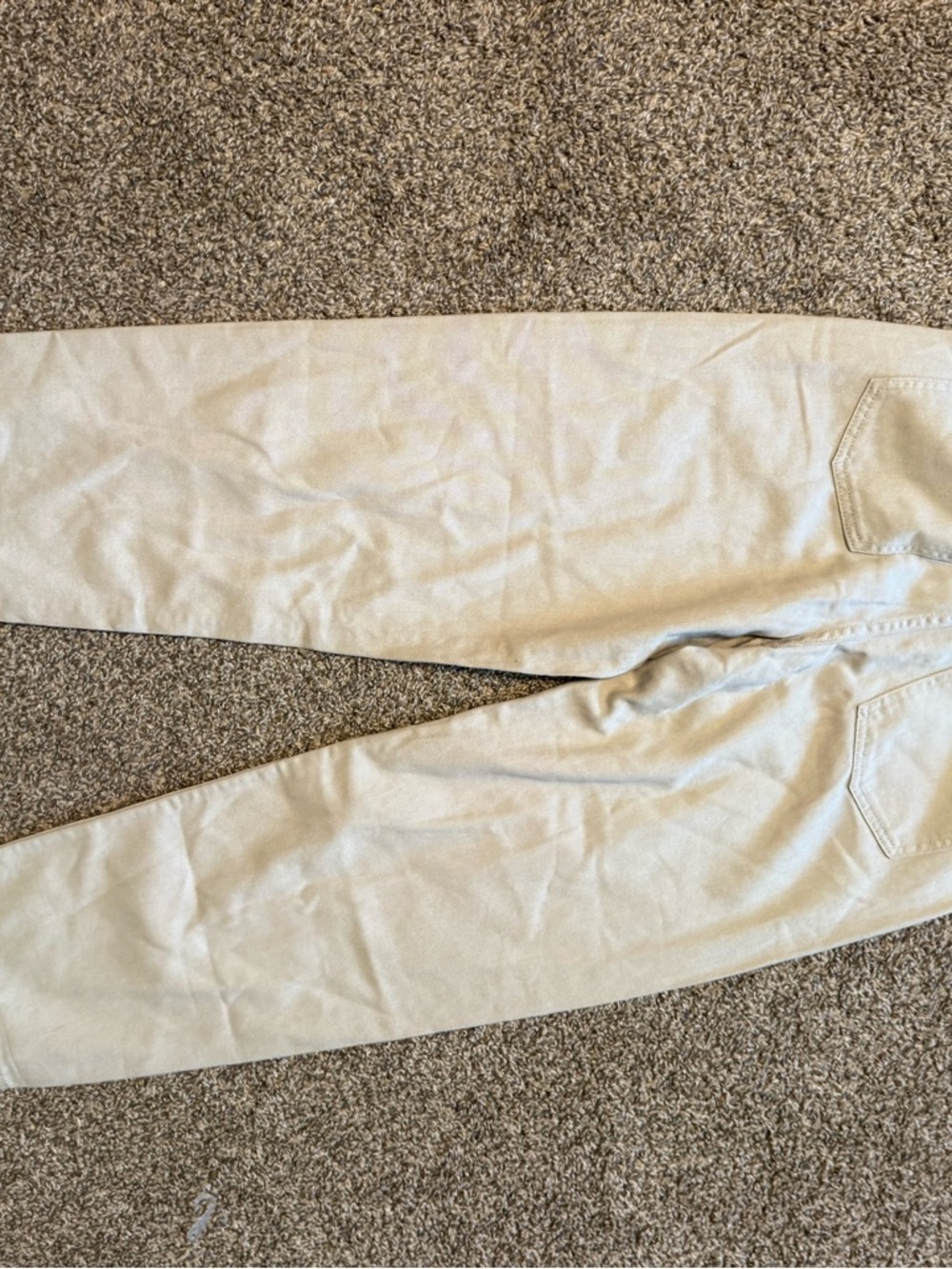 High-Rise Stone Straight-Leg Trousers - Picture 6 of 6
